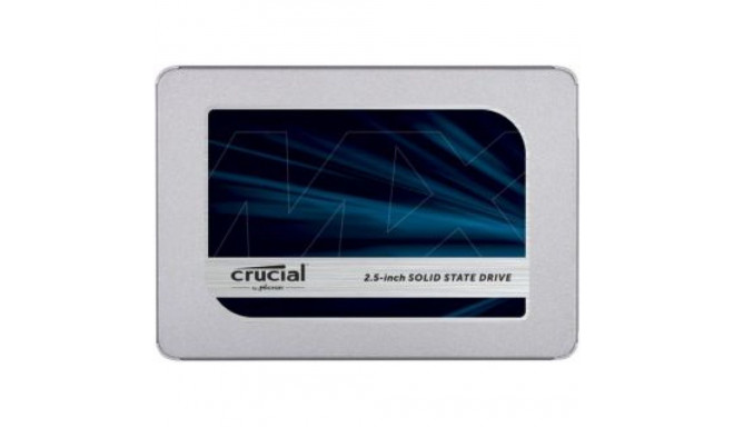 Crucial SSD||MX500|500GB|SATA 3.0|TLC|Write speed 510 MBytes/sec|Read speed 560 MBytes/sec|2,5"|MTBF