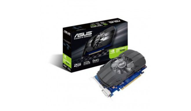 Asus PH-GT1030-O2G NVIDIA, 2 GB, GeForce GT 1030, GDDR5, PCI Express 3.0, Processor frequency 1531 M