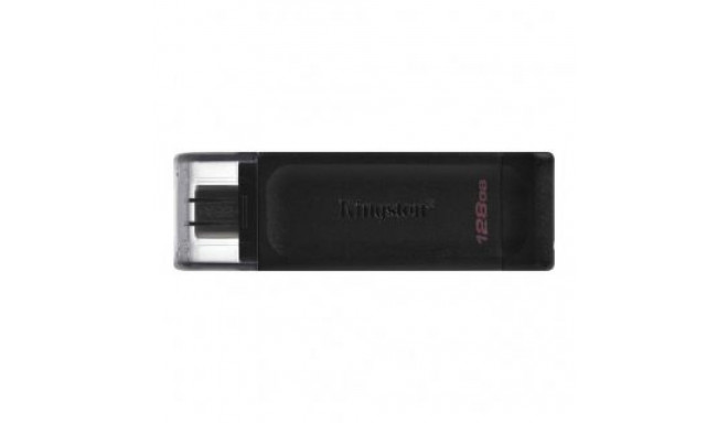 Kingston USB Flash Drive DataTraveler 70 128 GB, USB 3.2 Gen 1 Type-C, Black