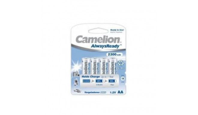 Camelion AA/HR6, 2300 mAh, AlwaysReady Rechargeable Batteries Ni-MH, 4 pc(s)