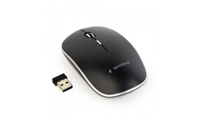 Gembird Silent Wireless Optical Mouse MUSW-4BS-01 USB, Black