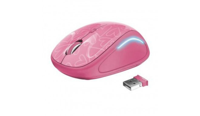 Trust MOUSE USB OPTICAL WRL YVI FX/PINK 22336