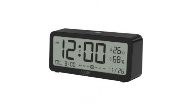 Adler Alarm Clock AD 1195b Black, Alarm function