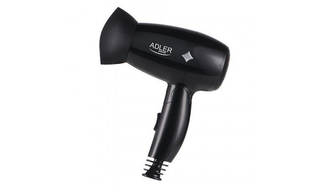 Adler Hair Dryer AD 2251 1400 W, Number of temperature settings 2, Black