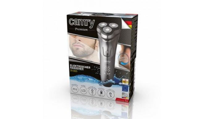 Camry Shaver CR 2925 Cordless, Charging time 1.5 h, Number of shaver heads/blades 3, Grey