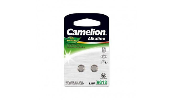 Camelion AG13/LR44/357, Alkaline Buttoncell, 2 pc(s)