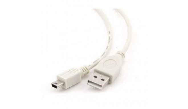 Cablexpert CC-USB2-AM5P-3 USB A, Mini-USB B, 0.9 m, White