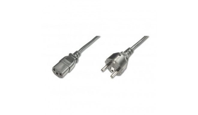 Digitus Power Cord, Schuko (CEE 7/7) - C13 M/F, H05VVF3G 0.75qmm 1.2 m, Black