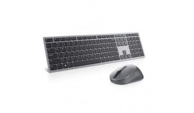 Dell Premier Multi-Device Keyboard and Mouse KM7321W Wireless, Batteries included, RU, Titan grey