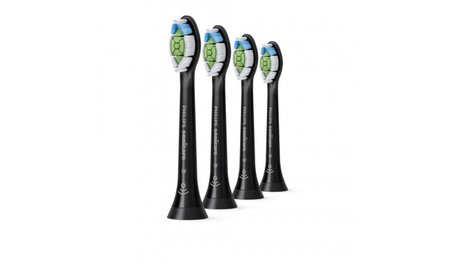 Philips Toothbrush replacement HX6064/11 Heads, For adults, Number of brush heads included 4, Black