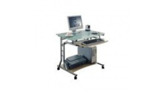 Techly TECHLY Compact Desk for PC Metal Glass