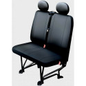 Van Passenger seat cover black leather dimensions L