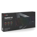 Savio Tempest x2 RGB mehaaniline klaviatuur, Outemu PUNANE