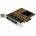 StarTech.com 4-pordiline PCIe Gigabit võrguadapterkaart