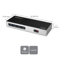 StarTech.com USB-C & USB-A Dock - Dual Monitor 4K 60Hz Dock DisplayPort + HDMI - Hybrid USB 3.0 Dock