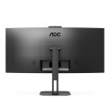 AOC V5 CU34V5CW/BK LED display 86.4 cm (34") 3440 x 1440 pixels Wide Quad HD Black