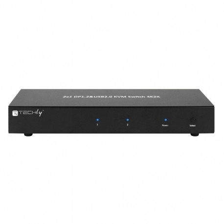 Techly IDATA DP-KVM2 KVM switch Black