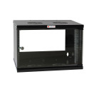 Techly seinakapp 19" 6U D450 must kokkupandud