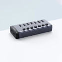 [RETURNED ITEM] Ugreen multifunctional HUB 7in1 USB Type C - 7x USB Type A 3.0 PD DC 12V gray (CM481