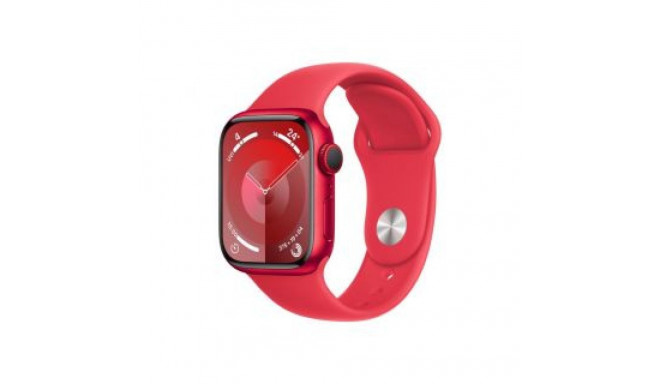 Apple Watch Series9 GPS + Cellular 41mm (PRODUCT)RED Aluminium Case with (PRODUCT)RED Sport Band - S