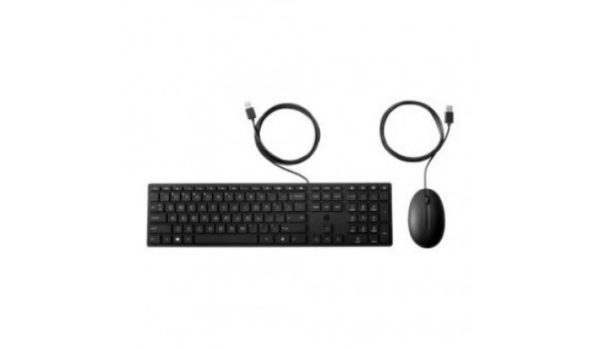 HP HP 320MK USB Wired Mouse Keyboard Combo - Black - EST