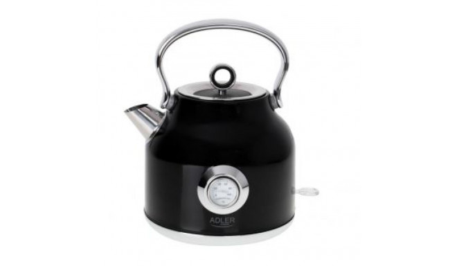 Adler Kettle with a Thermomete AD 1346b Electric, 2200 W, 1.7 L, Stainless steel, 360 rotational bas