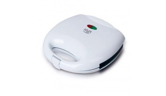 Adler Sandwich maker AD 301 750 W, Number of plates 1, Number of pastry 2, White