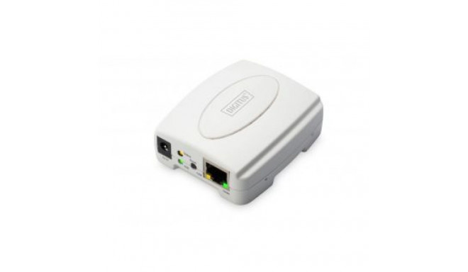 Digitus USB Print Server, 1-Port 1x RJ45, 1x USB A, USB 2.0 DN-13003-2 White