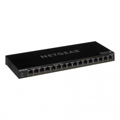 NETGEAR GS316P Unmanaged Gigabit Ethernet (10/100/1000) Power over Ethernet (PoE) Black