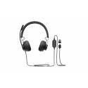 LOGITECH Zone Wired Headset on-ear wired USB-C graphite