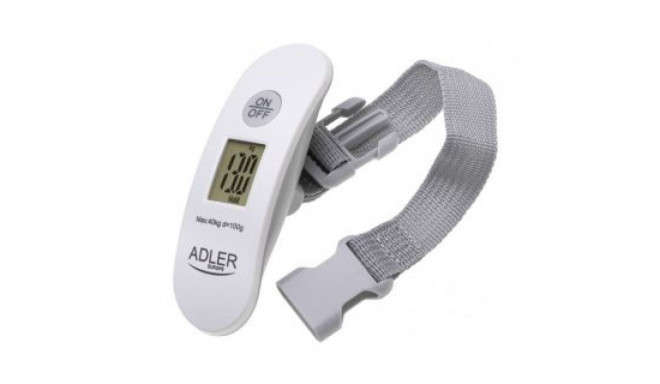 Adler | Travel Luggage Scale | AD 8189 | Maximum weight (capacity) 40 kg | Accuracy 100 g | White