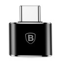 Baseus USB uz USB Type-C 2.4A adapteris (melns)