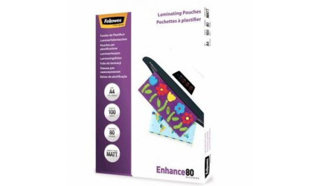 Fellowes LAMINATOR POUCH MATT/A4 80 100PCS 5452103