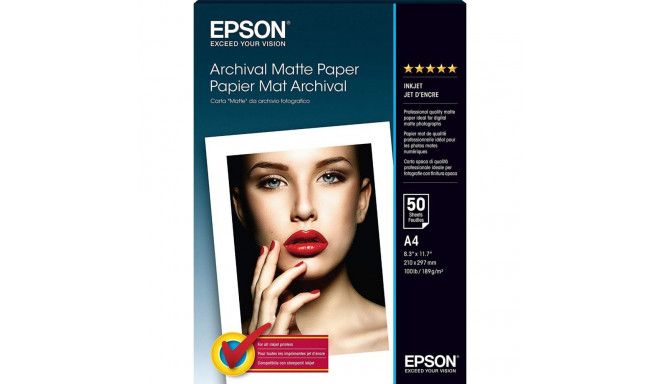 EPSON Archival Matte Paper - A4 - 50 Sheets A4