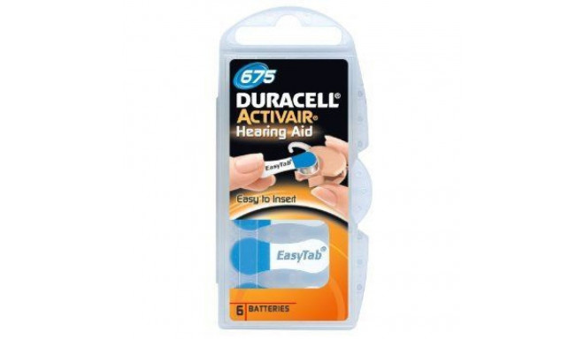 Duracell A675/DA675/ZL675, Zinc air cells, 6 pc(s)