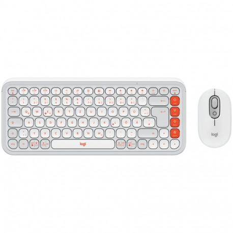 LOGITECH POP ICON COMBO - OFF WHITE - US INT'L - BT - INTNL-973