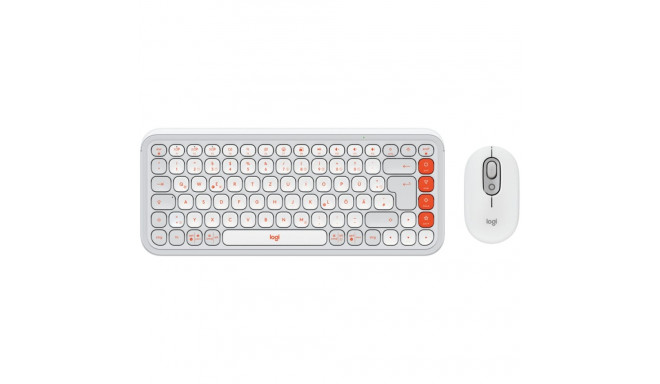 LOGITECH POP ICON COMBO - OFF WHITE - US INT'L - BT - INTNL-973