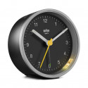 Braun BC12SB Quartz alarm clock Black, Silver