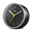 Braun BC12SB Quartz alarm clock Black, Silver