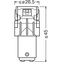 12V LED P21/5W 6000K 1,7W BAY15D 2tk