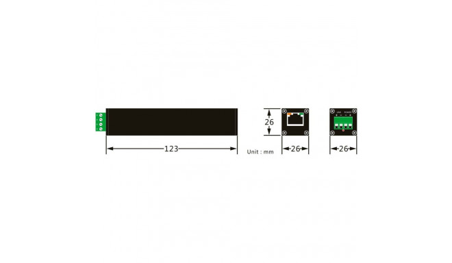 "Z ALLNET Medien Konverter Netzwerk & PoE over 2 Wire Set AF ALL-MC302v2P2WIRE-Set inkl. externes Ne