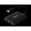 "ALLNET USB 3.0 Typ-A Netzwerk Adapter 2x + 1x USB 3.0 Hub ALL-NC-2G-102-USB-A ALLTRAVEL*"