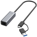 "ALLNET USB 3.0 Typ-C&A Ethernet Adapter 2.5 Multi-Gigabit LAN ALL-NC-2.5G-USBC/A *ALLTRAVEL*"