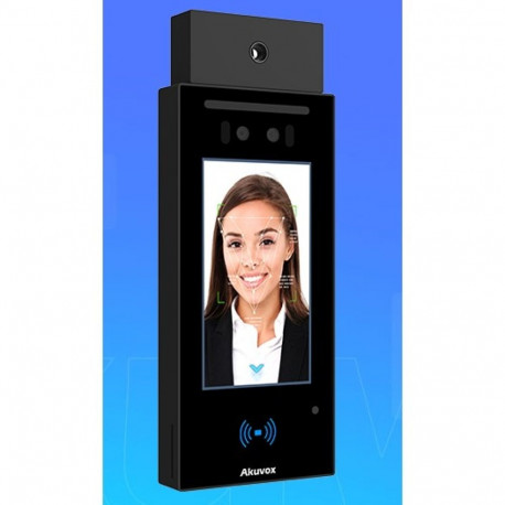 "Access Controll A05S+MD02 Kit On-Wall, face recognition, forehead temperature measurement, card rea