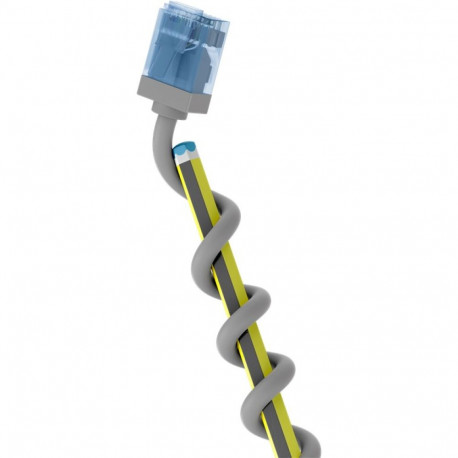 Ultra-Flexible CAT 6A Patch Cable, Slim, U/UTP, grey