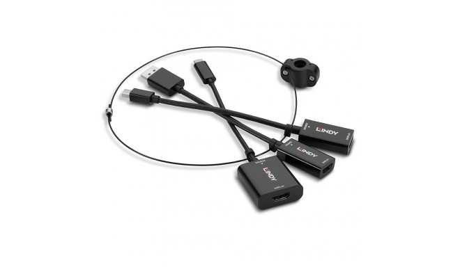 USB Type C, mDP & DisplayPort to HDMI 18G Converter Tether