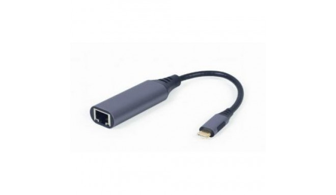 Gembird I/O ADAPTER USB-C TO LAN/GREY A-USB3C-LAN-01