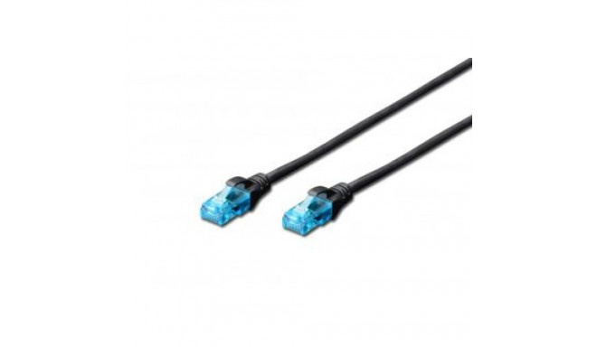 Digitus CAT 5e U-UTP Patch cord, PVC AWG 26/7, Modular RJ45 (8/8) plug, 3 m, Black