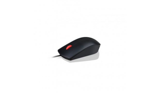 Lenovo Essential USB Wired Mouse, 1600 DPI, 1.8 m, 3 Buttons, Black