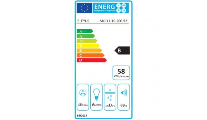 Built-in hood ELEYUS MOD L 16 200 52 IS
